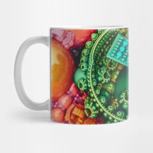 In the Garden. Psychedelic Colorful Abstract Art Mug